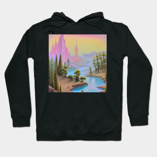 Fantasy cartoon Landscape Hoodie